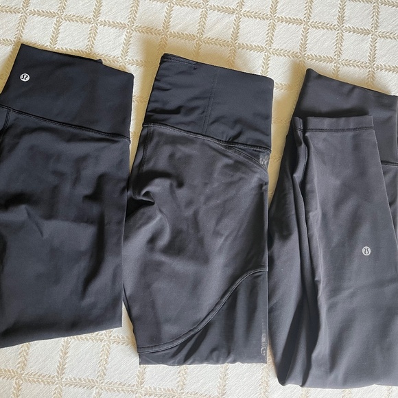 Lululemon Wunder training legging (bundle of 3)